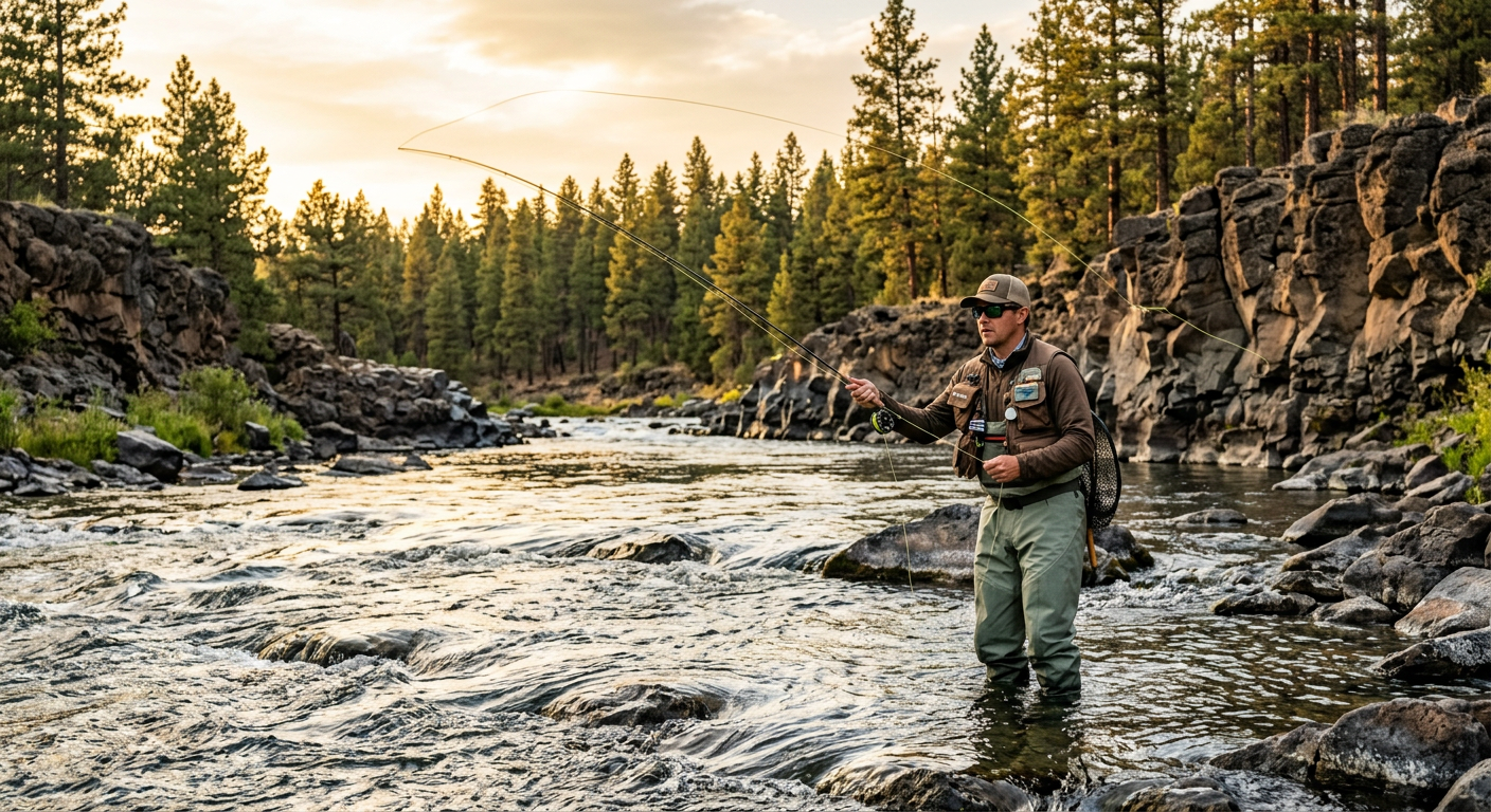 Fly fishing the Deschutes