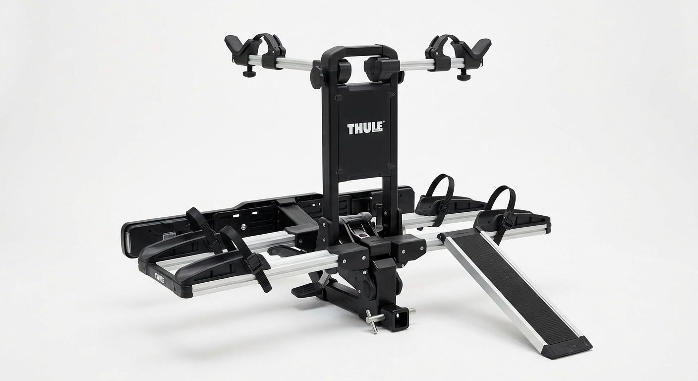 Thule EasyFold XT 2 folding e-bike rack with ramp