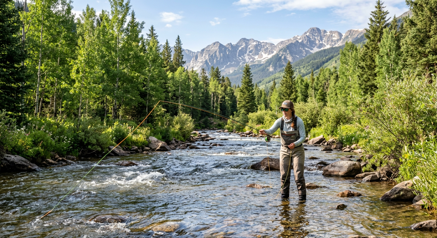 Fly fishing in Colorado