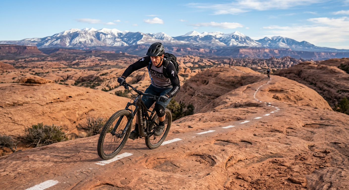 Mountain biking Slickrock in Moab