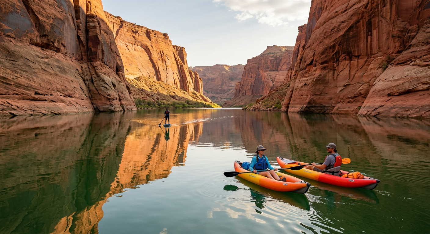 Calm float trip on the Colorado River