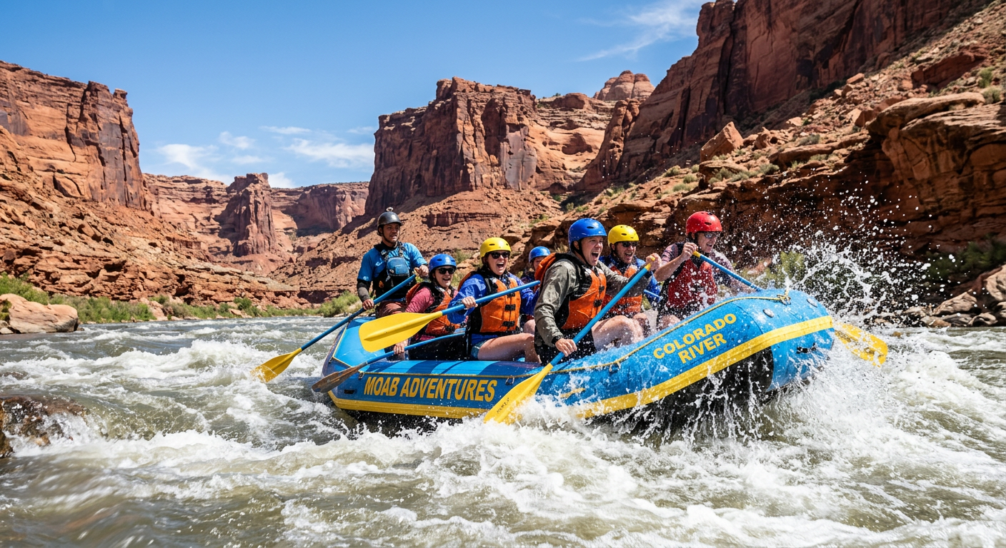 Rafting the Colorado River near Moab