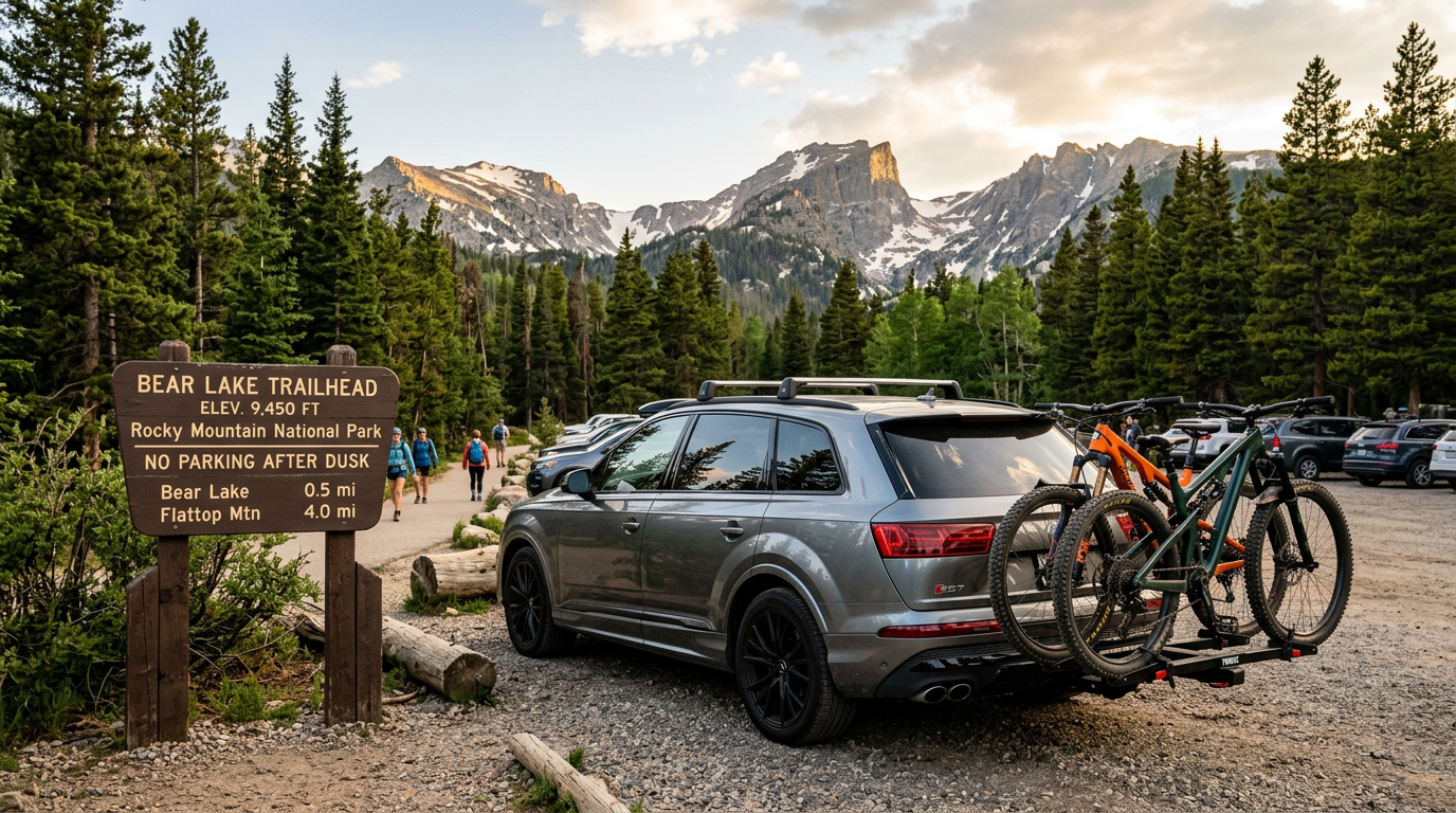 Kuat bike rack on Audi SQ7