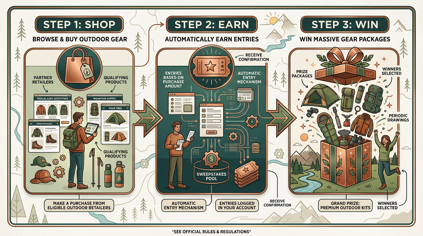 How it works: Shop, Earn, Win